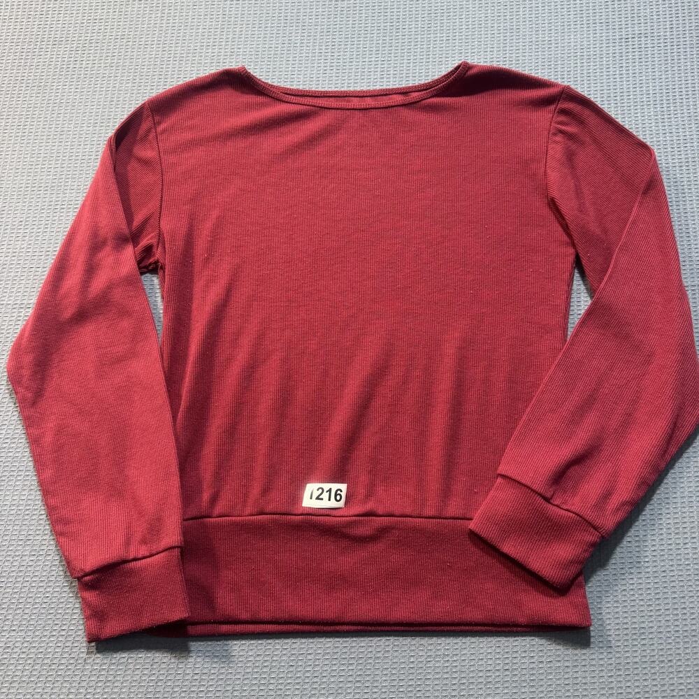 MEN Red‎ long Sleeve Tee Sz M Pre owned Excellent